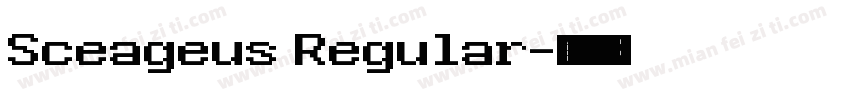 Sceageus Regular字体转换